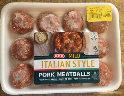 Mild Italian meatballs