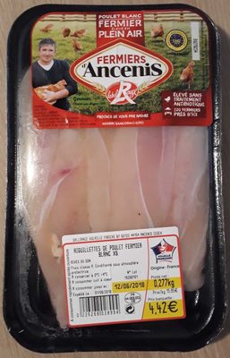 Aiguillettes de poulet fermer blanc x6 front packaging