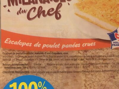 Les milanaises du chef ingredients label