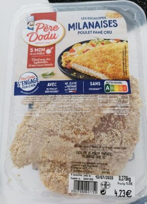 Escalopes milanaise poulet pané