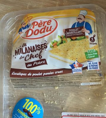 Les milanaises du chef au poivre front packaging