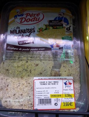 Les milanaise du chef au poivre