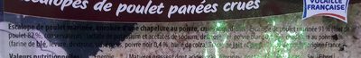 Les milanaise du chef au poivre ingredients label