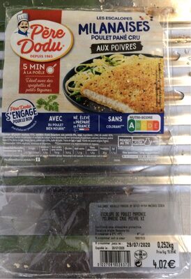 Escalopes milanaises aux poivres