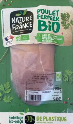 Escalope extra fine de poulet bio