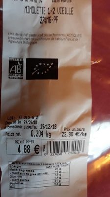 Mimolette 1/2 vieille