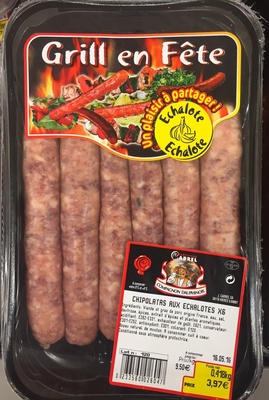 Chipolatas aux Échalotes front packaging
