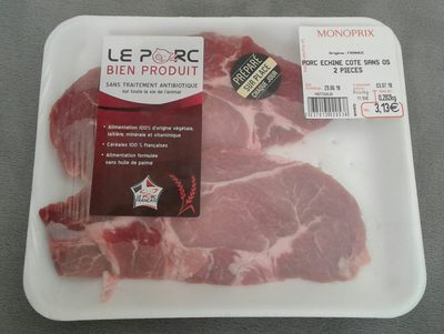 Porc échine sans os 2 pièces