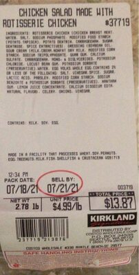 chicken sald made with rotisserie chicken