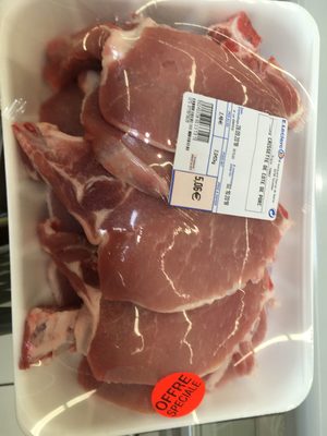 Caissette de cote de porc
