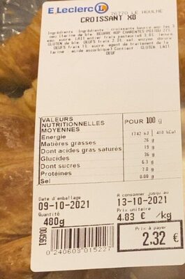 Croissant X8 front packaging