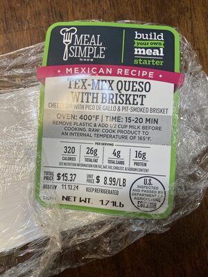 Tex-Mex Queso with Brisket