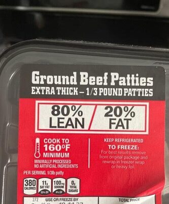 Ground Beef patties