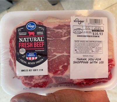 Choice Beef Ribeye Steak BL