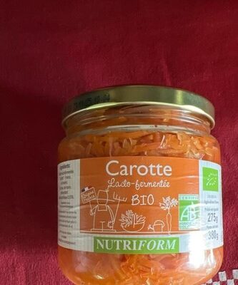 Carotte lacto-fermentée Nutriform