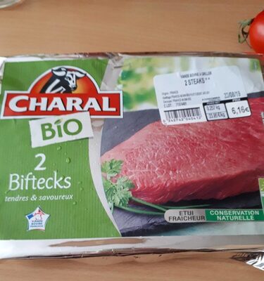 2 bifteck bio charral