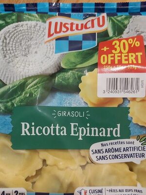 Girasoli ricotta épinard