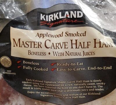 Kirkland Apple wood smoked  Master Carve Half ham