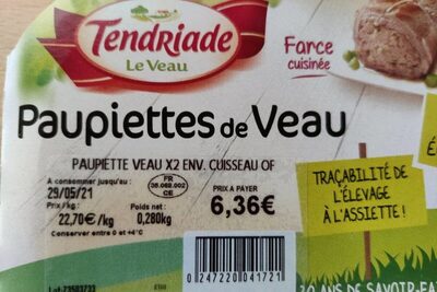 Paupiettes de veau