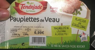Paupiettes de Veau front packaging