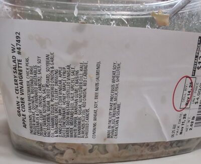 Grain + Celery Salad w/Apple Cider Vinaigrette