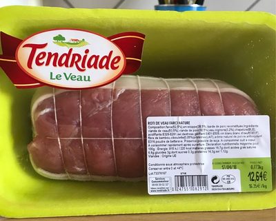 Roti de veau farci nature