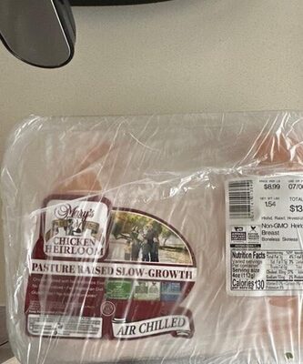 Boneless skinless chicken breast front packaging