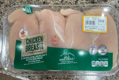Chicken Breasts (Boneless, Skinless With Rib Meat)