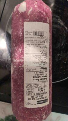 Lean ground beef front packaging