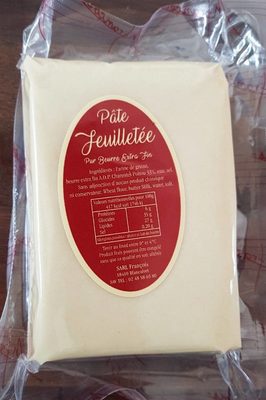 Pâte Feuilletée pur beurre extra fin front packaging