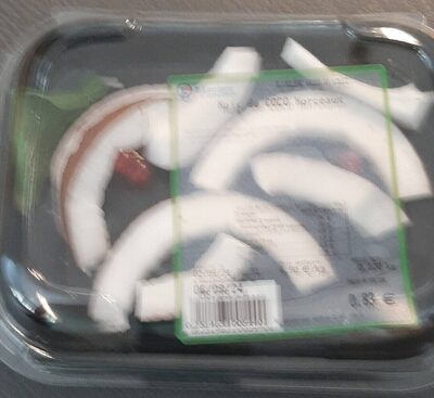 Noix de coco morceaux front packaging