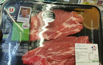 Côte échine de porc x2