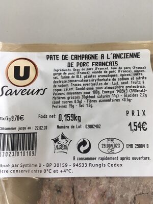 Paté de campagne à l'ancienne