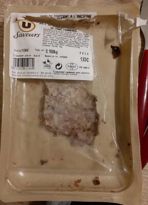 Pâté de campagne à l'ancienne front packaging