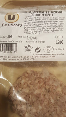 pâté de campagne à l ancienne