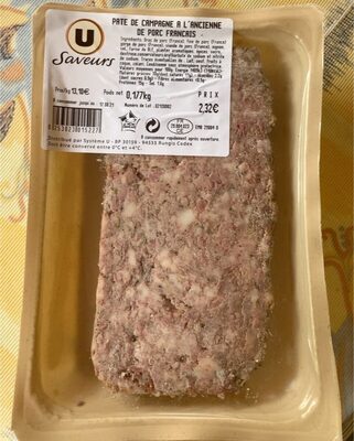Pate de campagne a l’ancienne de porc français
