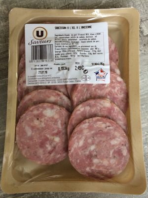 Saucisson à l’ail à l’ancienne front packaging