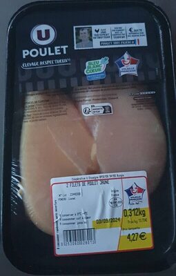 2 Filets de poulet jaune