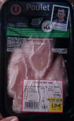 Filets de poulet blanc