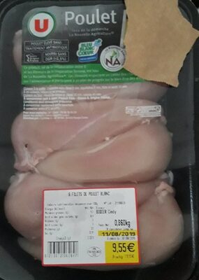 Filets de poulet blanc