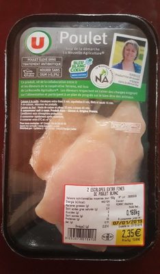 Escalopes extra fines de poulet blanc