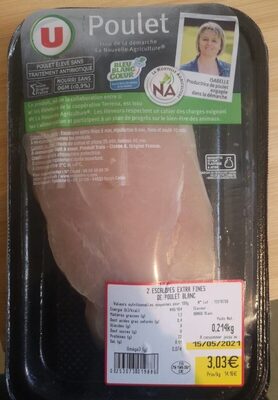 Escalope extra fines de poulet blanc