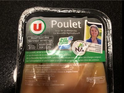Poulet U bleu blanc coeur