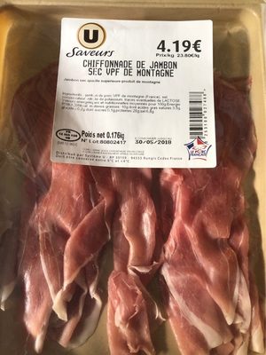 Chiffonnade de jambon