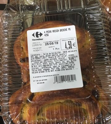 4 pains raisins brioche