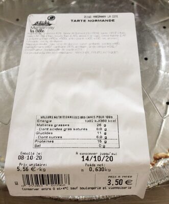 Tarte normande