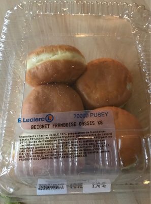 Beignet framboise cassis front packaging