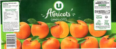Abricots oreillons front packaging