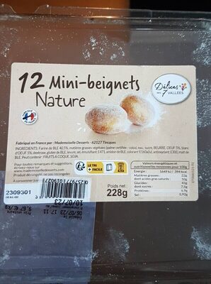 12 Mini beignets nature
