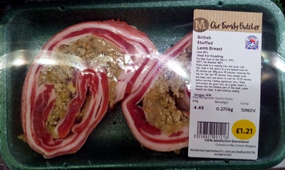British Stuffed Lamb Breast